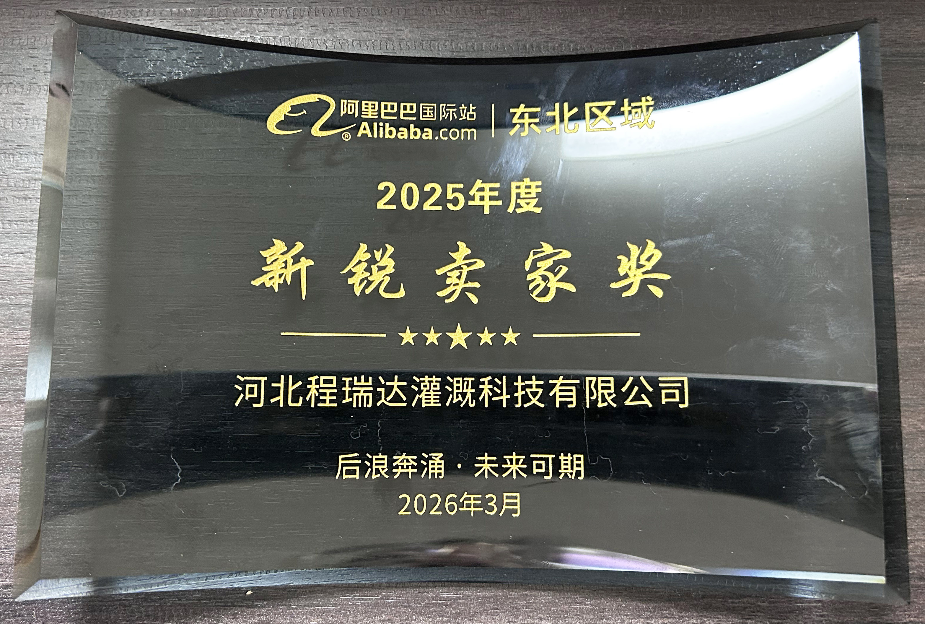 湖州程瑞达灌溉 | 荣获阿里国际站新锐卖家奖